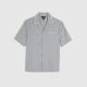 RI GREY REGULAR FIT PINSTRIPE REVERE SHIRT