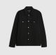 RI BLACK SLIM FIT COLLARED OVERSHIRT