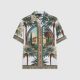 RI GREEN RIVIERA PALM TREE SHORTNSLEEVE SHIRT