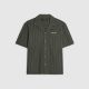 RI GREEN REGULAR FIT TEXTURED STRIPE SHIRT