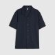 RI NAVY REGULAR FIT TEXTURED REVERE SHIRT