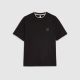 RI BLACK SLIM FIT INTERLOCK BADGE TIPPED TSHIRT
