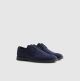RI NAVY FAUX SUEDE DERBY SHOES
