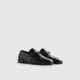 RIVER ISLAND BLACK LEATHER SNAFFLE LOAFERS