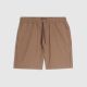 RI BROWN REGULAR FIT STRETCH TEXTURED SHORTS