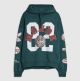 RI GREEN OVERSIZED FIT APPLIQUE HOODIE