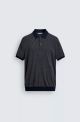 ZARA REGULAR FIT KNIT STRIPE POLO SHIRT