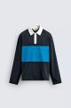 ZARA REGULAR FIT COLOUR BLOCK POLO SHIRT