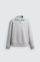 ZARA BASIC QUARTER ZIP SWEATSHIRT GREY