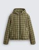 ZARA CHECKED HOODIE JACKET