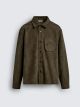 ZARA RELAXED FIT OVERSHIRT WITH POCKETS GREEN