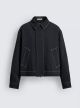 ZARA CONTRAST TOPSTITCHING OVERSHIRT