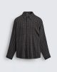ZARA RELAXED FIT CHECK SHIRT FADED BLACK