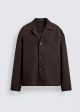 ZARA TEXTURED TWILL OVERSHIRT