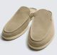 ZARA LEATHER MULE LOAFERS BEIGE