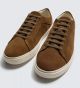 ZARA LEATHER TRAINERS LIGHT BROWN