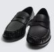 ZARA DRESS PENNY LOAFERS BLACKS