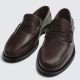ZARA BROWN LEATHER PENNY LOAFERS