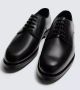 ZARA  LEATHER DRESS SHOES BLACK