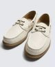 ZARA LEATHER DECK SHOES