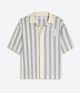 BERSHKA SHORT SLEEVE STRIPE PATCH SHIRT