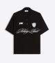 BERSHKA EMBROIDERED SHORT SLEEVE POLO SHIRT